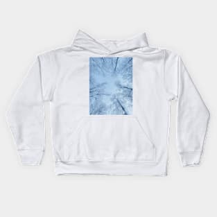 Winter's Wonder: A Forest from Below Kids Hoodie